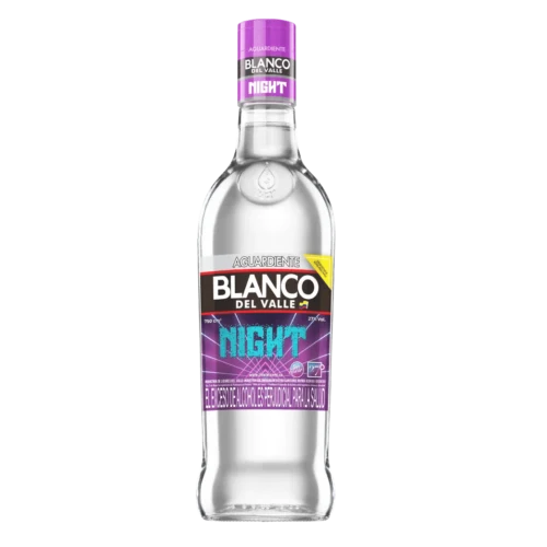 Aguardiente blanco night botella 750 cc