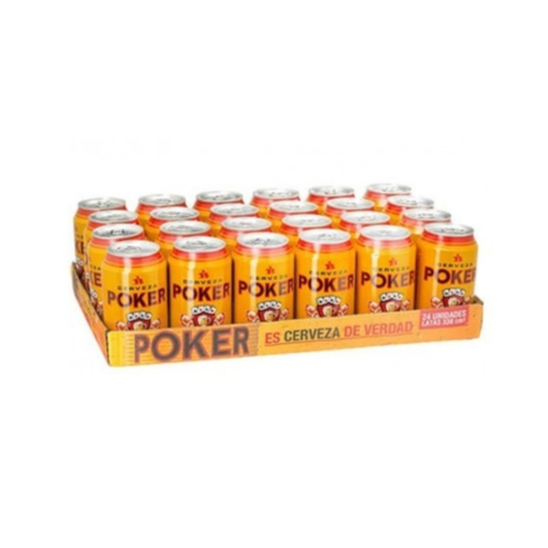 Cerveza poker caja x 330 ml