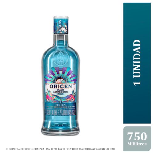 Aguardiente origen fusión botella 750 cc